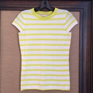 J Crew cap sleeve cashmere sweater